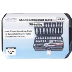 GERMANIA® Steckschlüsselsatz 58-teilig mit Koffer