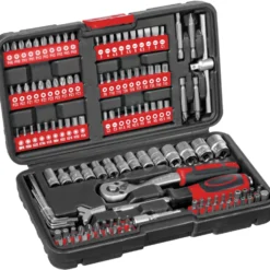 GERMANIA® Steckschlüssel und Bitsatz Set 130-teilig aus CV-Stahl im Koffer