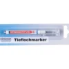 GERMANIA® Tieflochmarker schwarz 140 mm mit Skalierung und Clip