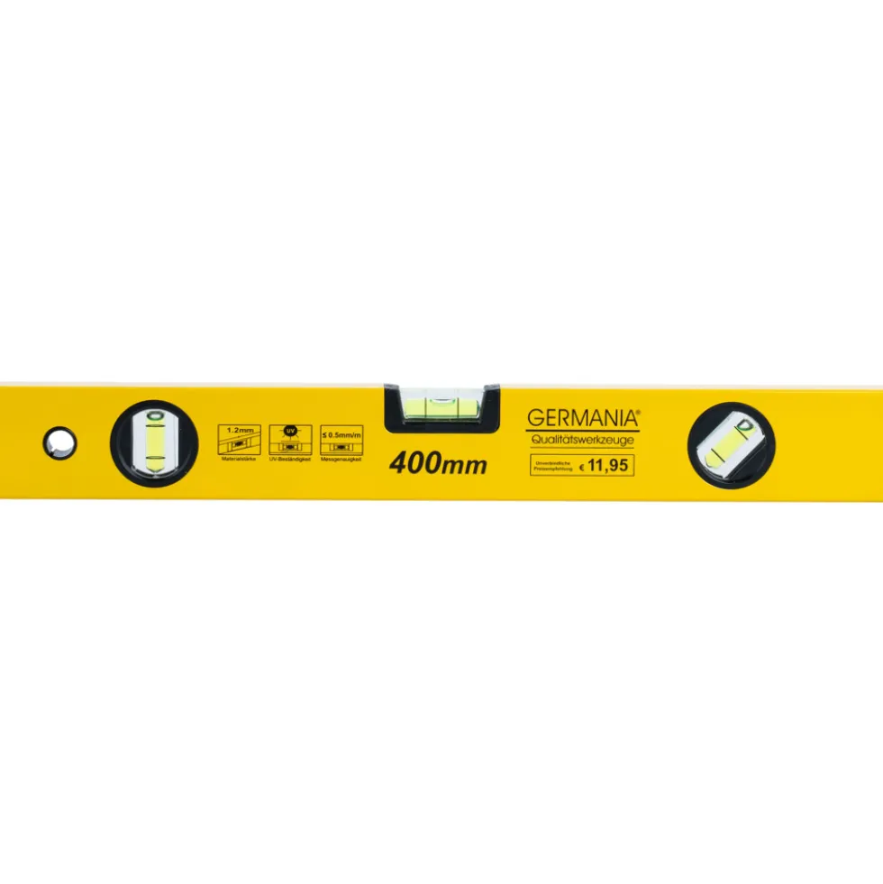 GERMANIA® Wasserwaage gelb 40 cm Aluminium
