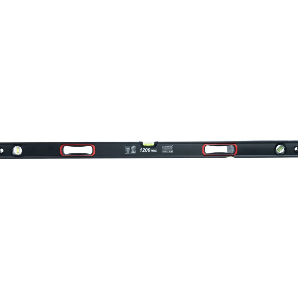 GERMANIA® Wasserwaage schwarz 120 cm Aluminium