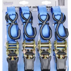 GERMANIA® Zurrgurt-Set 250 kg 5m/25mm 4 Stück