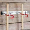 Geräteleiste 50 cm mit 4 Klemm-Haken aus Aluminium