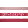 Geschenkband Weihnachten bordeaux, 2 m x 40 mm