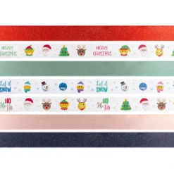 Geschenkband Weihnachten, 3 m x 25 mm