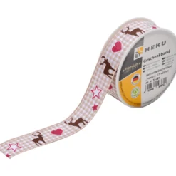 Geschenkband Weihnachten, 3 m x 25 mm