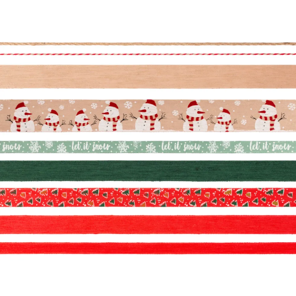 Geschenkband Weihnachten "Premium" Leinen classic