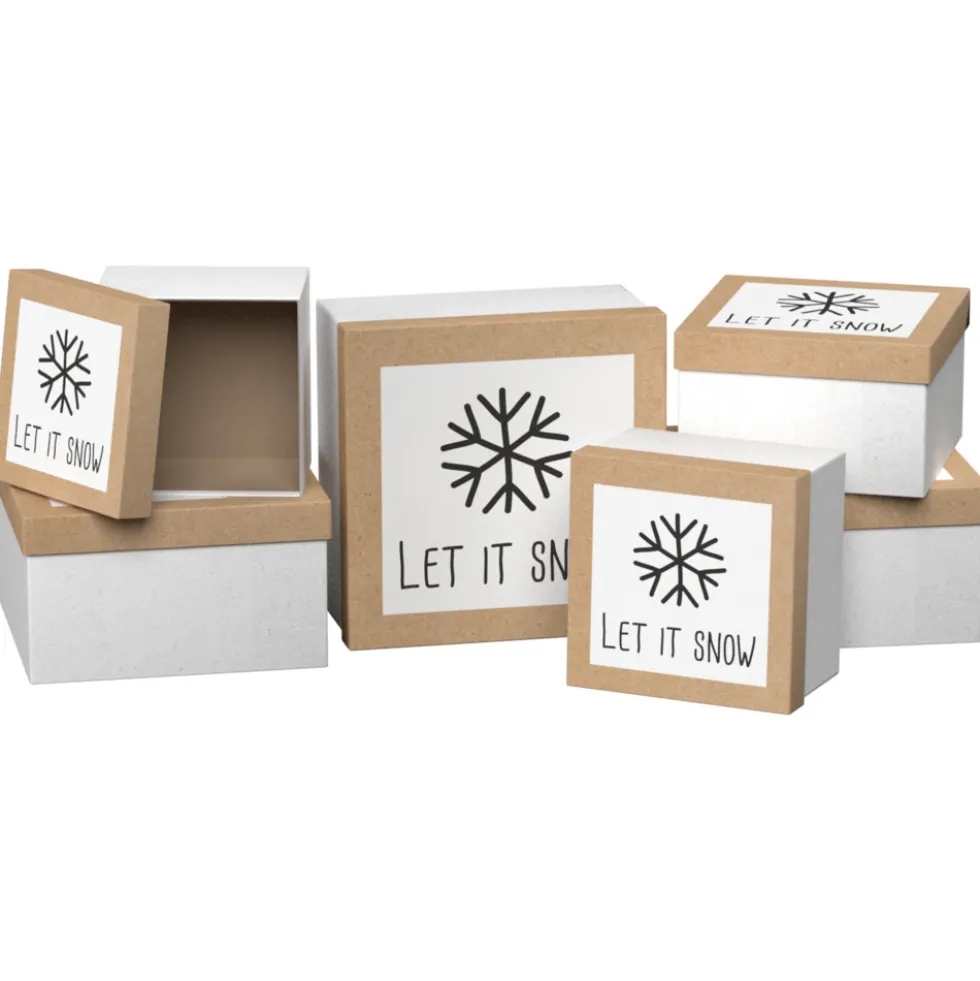 Geschenkboxen-Set Trend 6-teilig