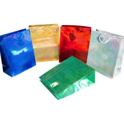 Geschenktasche „Hologramm“ groß in verschiedenen Farben