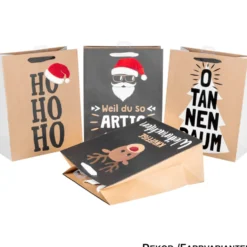 Geschenktasche Premium groß in verschiedenen Weihnachtsmotiven