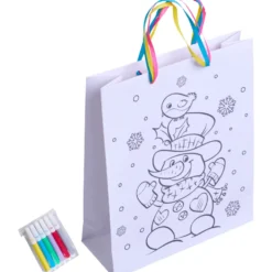 Geschenktasche zum Bemalen 4-fach sortiert