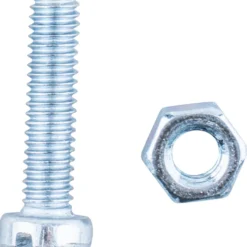 Gewindeschrauben DIN 84 mit Muttern 4 x 16 mm / M4 je 50 Stück