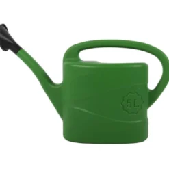 Gießkanne 5 Liter grün aus Kunststoff mit Brause