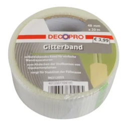 Gitterband 48 mm x 20 m selbstklebend weiß Trockenbau