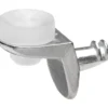 Glasbodenträger 5mm Zink-Druckguss, silber