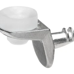 Glasbodenträger 5mm Zink-Druckguss, silber