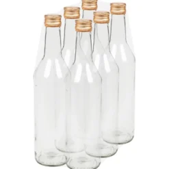 Glasflaschen-Set 6 Stück je 500 ml