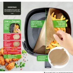 GOURMETmaxx Dauerbackfolien-Set rund, 2-teilig