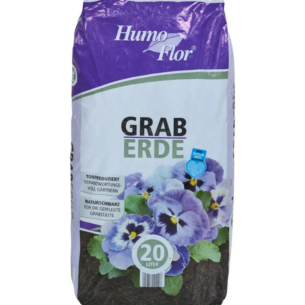 Graberde 20 Liter, torfreduziert, naturschwarz
