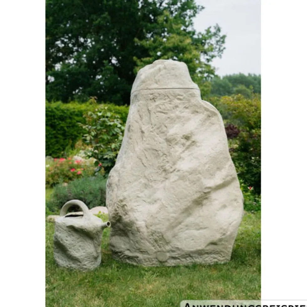 GreenLife Dekor-Regenspeicher ''Hinkelstein'' 230 Liter, sand