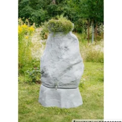 GreenLife Pflanzschale für Regenspeicher ''Hinkelstein'', granitgrau