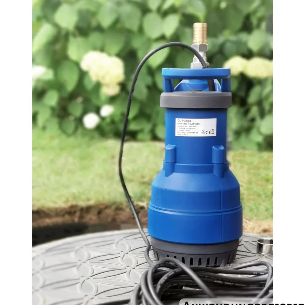 GreenLife Regenwassertank Komplettset mit Zapfsäule in Ebenholz-Optik