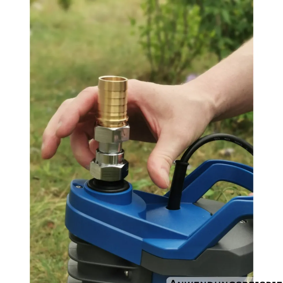 GreenLife Regenwassertank Komplettset mit Zapfsäule in Ebenholz-Optik