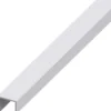 Griff-Profil Aluminium eloxiert 1000 x 20 x 22x 15 mm silberfarben