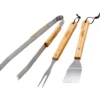 Grillbesteck im 3er Set mit hochwertigen Holzgriffen