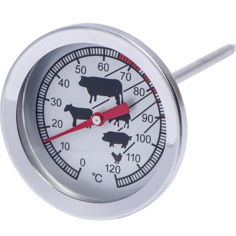 Grill- und Bratenthermometer Ø 5 cm aus Edelstahl