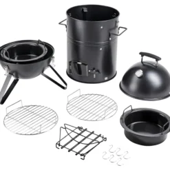 Grill- und Räucherofen ''Rügen'' Ø 37 x 91 cm