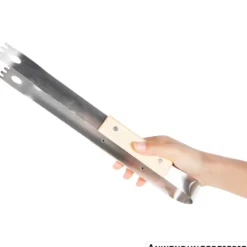 Grillzange Edelstahl mit Holzgriff
