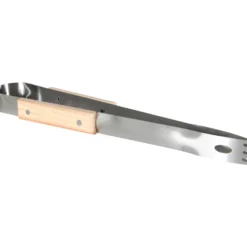 Grillzange Edelstahl mit Holzgriff