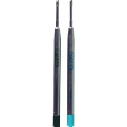 Großraumminen für Kugelschreiber, 2 Stück, blau, schwarz