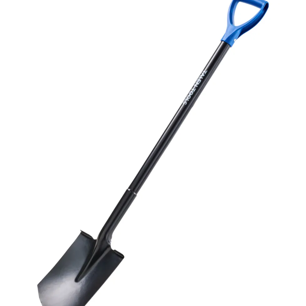 Gärtnerspaten Metall mit D-Griff 117 cm schwarz