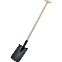 Gärtnerspaten mit Holzstiel