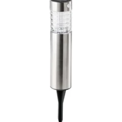 Grundig Solar-LED-Gartenleuchte Bewegungsmelder, silber