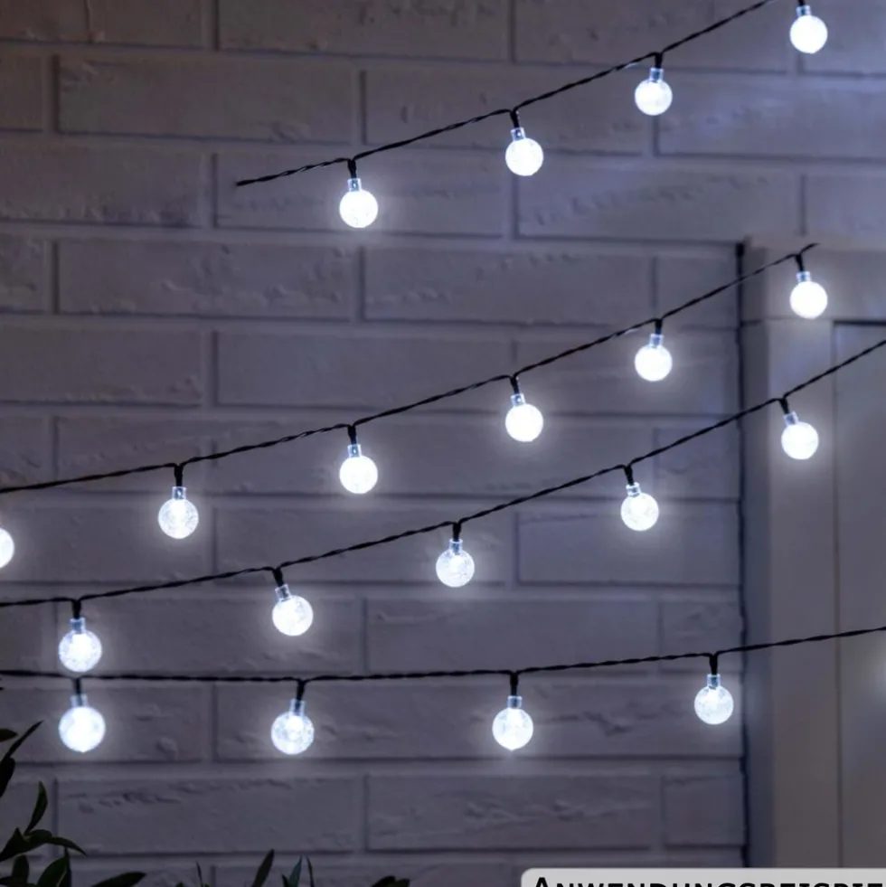 Grundig Solar Lichterkette 15m 100 LEDs warmweiß