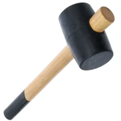 Gummi Hammer 500g 65mm Holzstiel Gummihammer Schonhammer Fliesenhammer