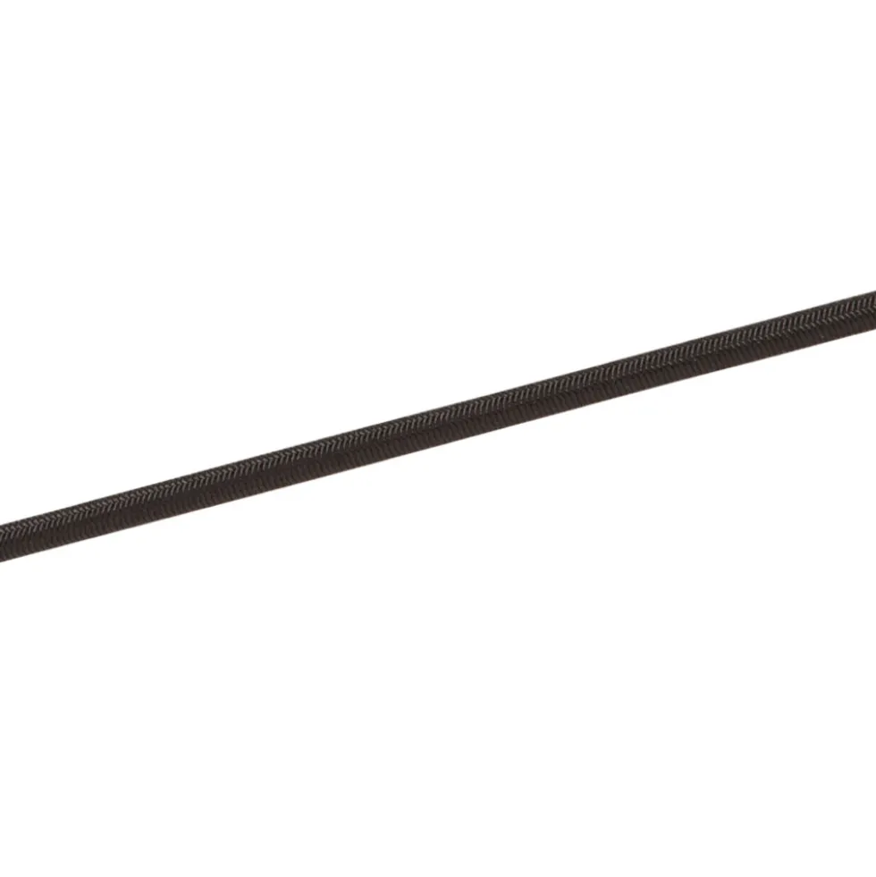 Gummiseil schwarz Ø 4 mm mit Polyester umflochten, Meterware