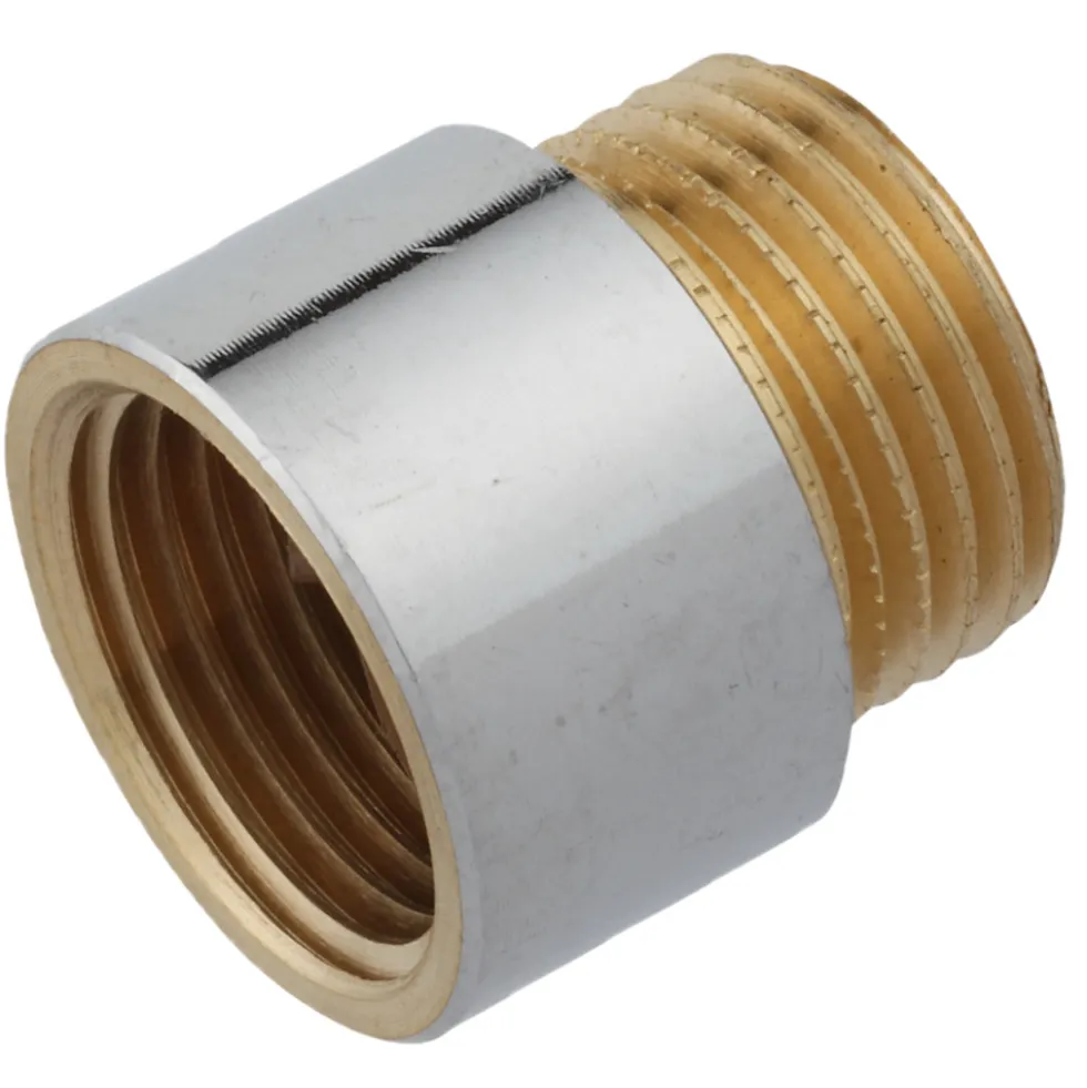 Hahnverlängerung verchromt ½" x 15 mm