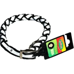 Halsband Nylon geflochten rund 500 x 15 mm reflektierend