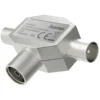 hama® Antennenverteiler  1 x Kupplung - 2 x Stecker