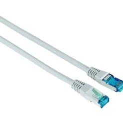 hama® CAT-6 Netzwerkkabel, geschirmt, 3 m, grau