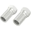 hama® F-Stecker-Set, 2 Stück Ø 7mm, gerade