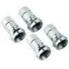 hama® F-Stecker-Set, 4 Stück Ø 7mm, gerade