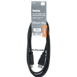 hama® High Speed HDMI™-Kabel, 1,25 m, mit Ethernet, grau