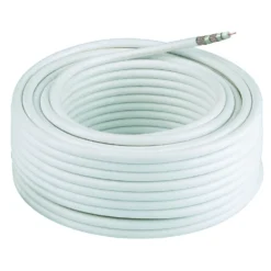 hama® Koax-Kabel, 120 dB, 25 m, weiß