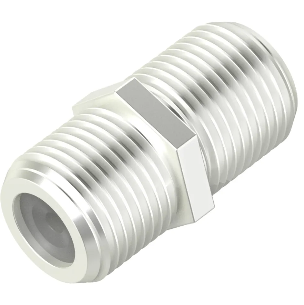 hama® SAT-Adapter, F-Kupplung - F-Kupplung, gerade, Metall