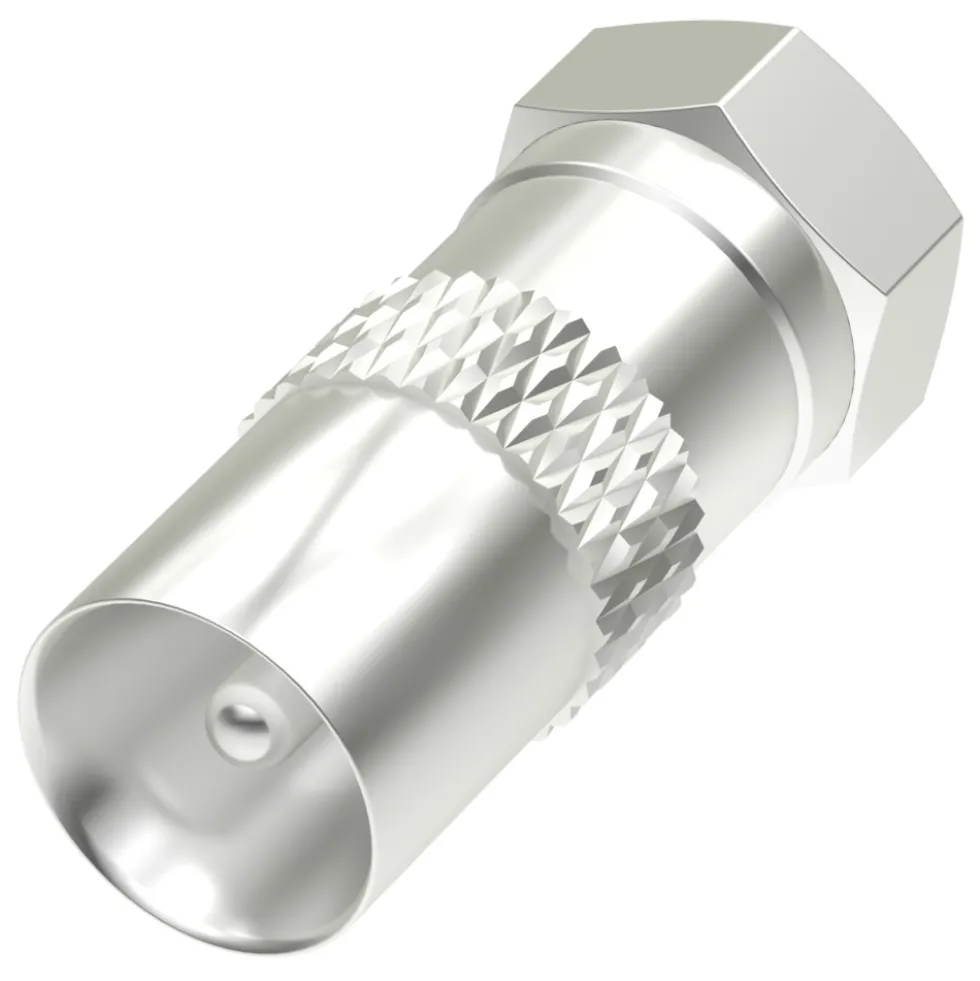 hama® SAT-Adapter, F-Stecker - Koax-Stecker, steckbar